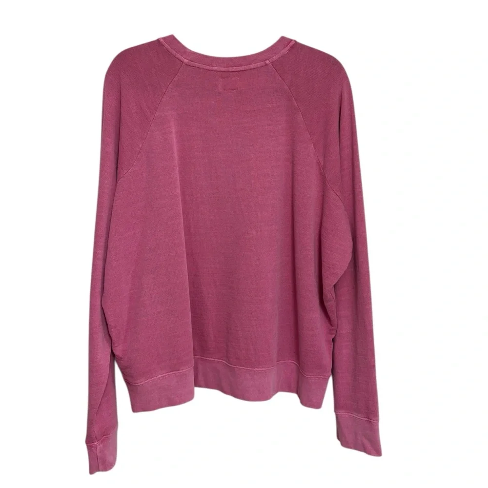 NWT J. Crew Women’s Vintage Cotton Terry Crewneck Pullover in Pink - Size XL - Picture 2 of 7
